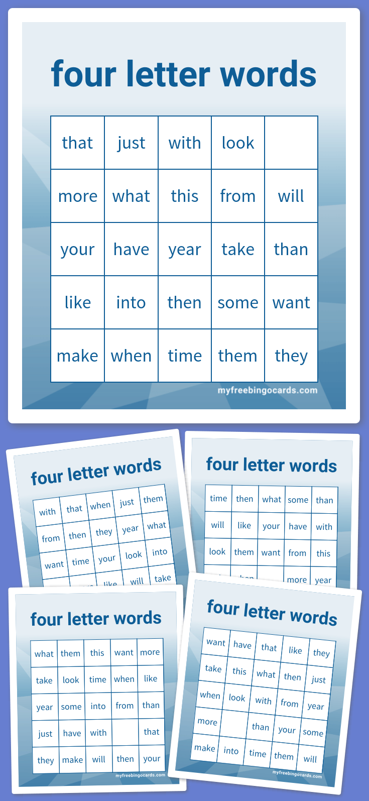 kids-four-letter-words-bingo