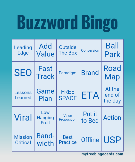 Buzzword Bingo