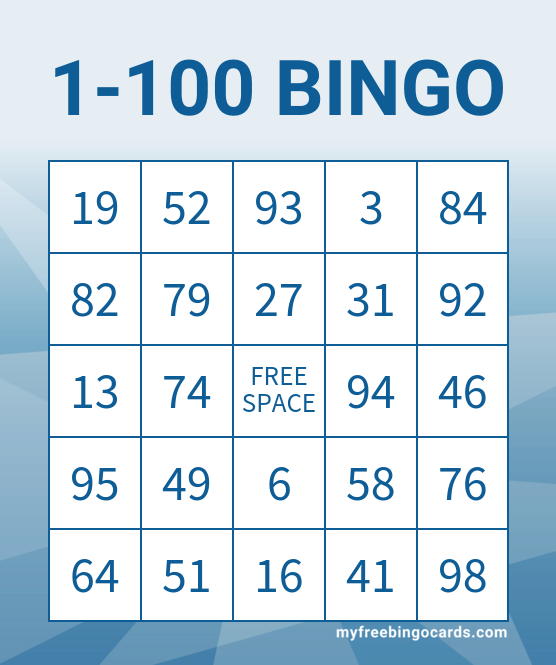 1 100 Bingo