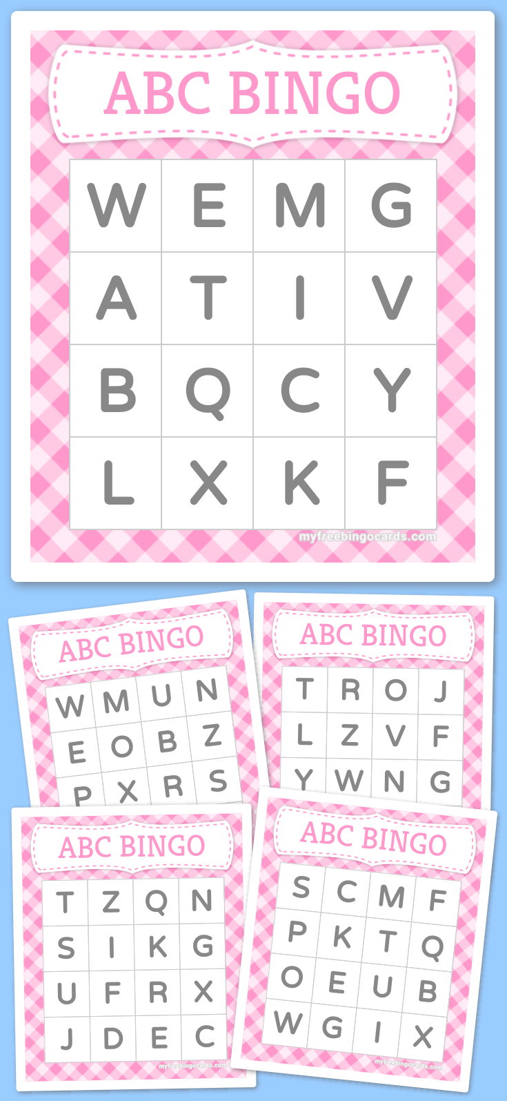 Kids ABC Alphabet Bingo