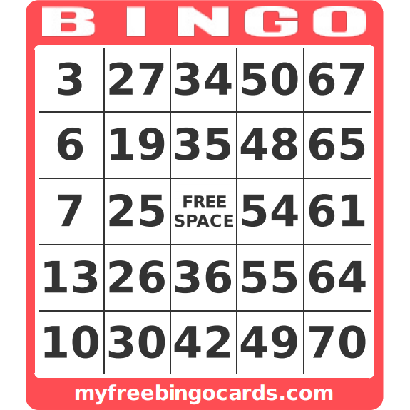 Free Printable 1 20 Number Bingo Card Generator