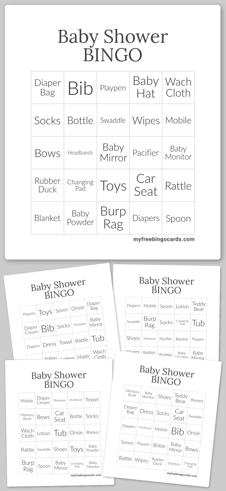 Virtual Baby Shower Bingo 2600 Hot Sex Picture