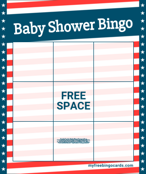 Free baby shower bingo card generator
