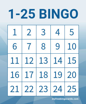 1 25 bingo