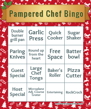 https://myfreebingocards.com/bingo-card-generator/results?img=1&title=Pampered+Chef+Bingo&words=Double+burner+grill+pan%0D%0ALarge+Chef+Tongs%0D%0ABatter+bowl%0D%0ASugar+Shaker%0D%0AFree+Space%0D%0AGarlic+Press%0D%0AHost+Special%0D%0AGuest+Special%0D%0AEntertaining%0D%0APizza+Cutter%0D%0AParing+Knives%0D%0ARound+up+from+the+heart%0D%0ARockCrock%0D%0AQuick+Cooker%0D%0ABaker's+Roller%0D%0AMicroplane+Adj.+Course+Grater&theme=christmas&size=0&per-page=2&free-space-text=FREE+SPACE¬-random=1&s=1