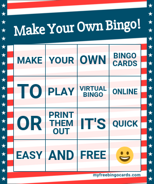 myfreebingocards.com - bingo card generator