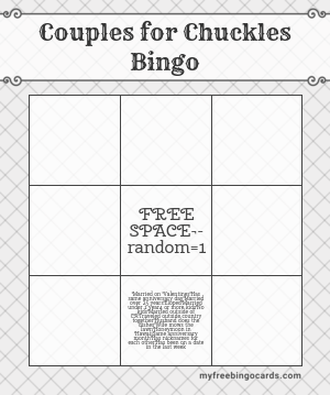 Married couples bingo