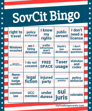 SovCit Bingo