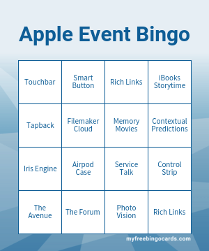 Apple Event Bingo