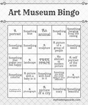Art Museum Bingo