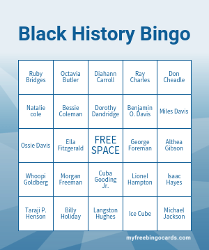Black History Bingo