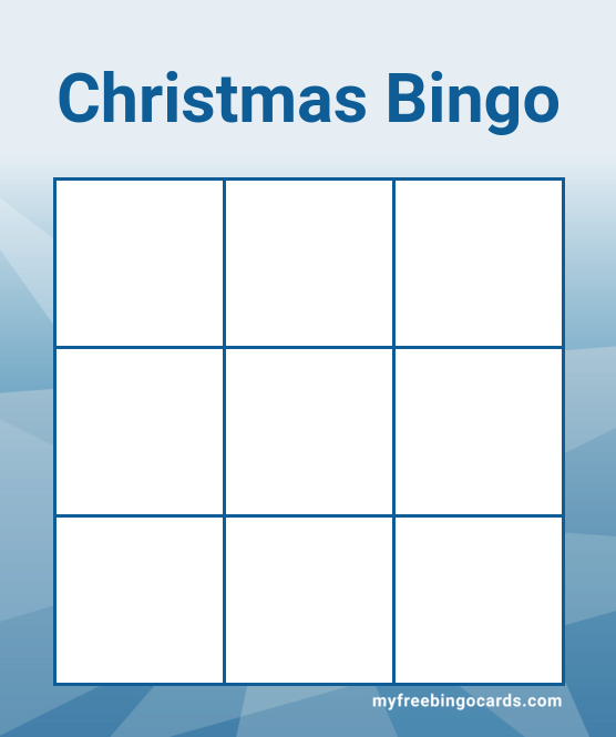 Christmas bingo words for kids