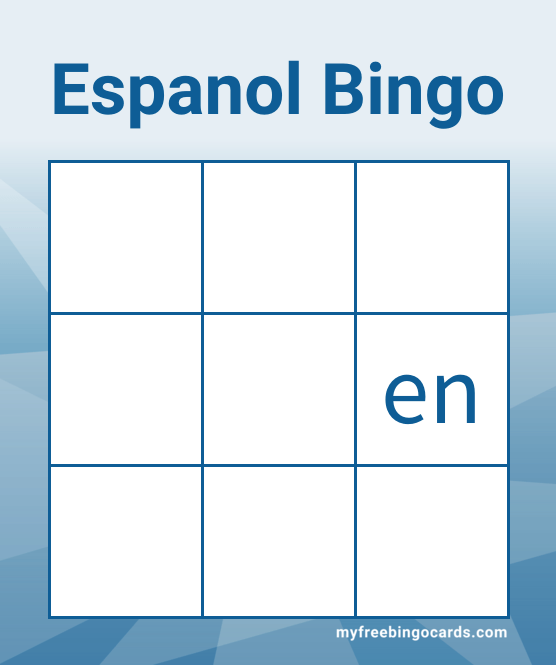 Bingo en Español