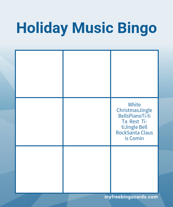 Musical Bingo Virtual