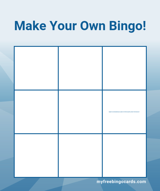 Printable bingo cards with numbers
