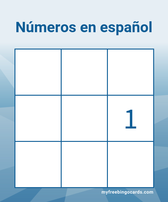 Números de Bingo en Español