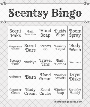 Scentsy Bingo