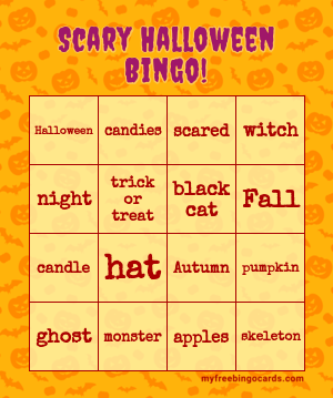 Print 100+ Scary Halloween Bingo! Cards