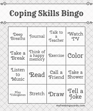 Coping Skills Bingo