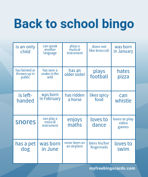 Humphrey bingo! Bingo Card