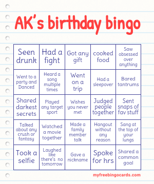 Edit bingo cards
