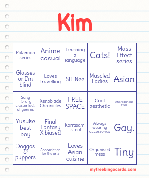 Edit bingo cards
