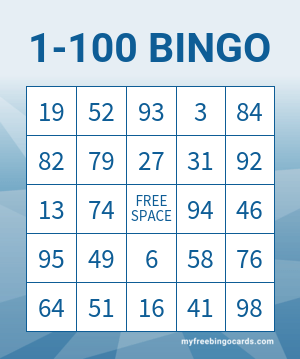 1-100 Bingo