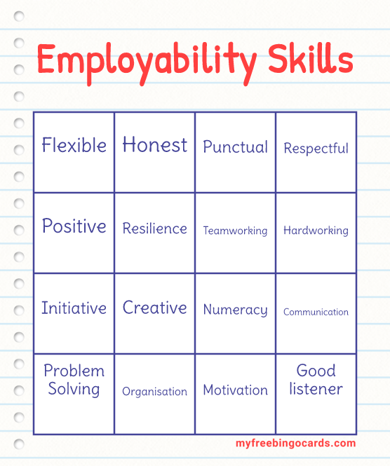 Employability Skills Bingo