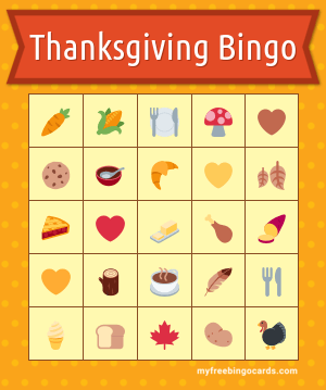 Thanksgiving Bingo