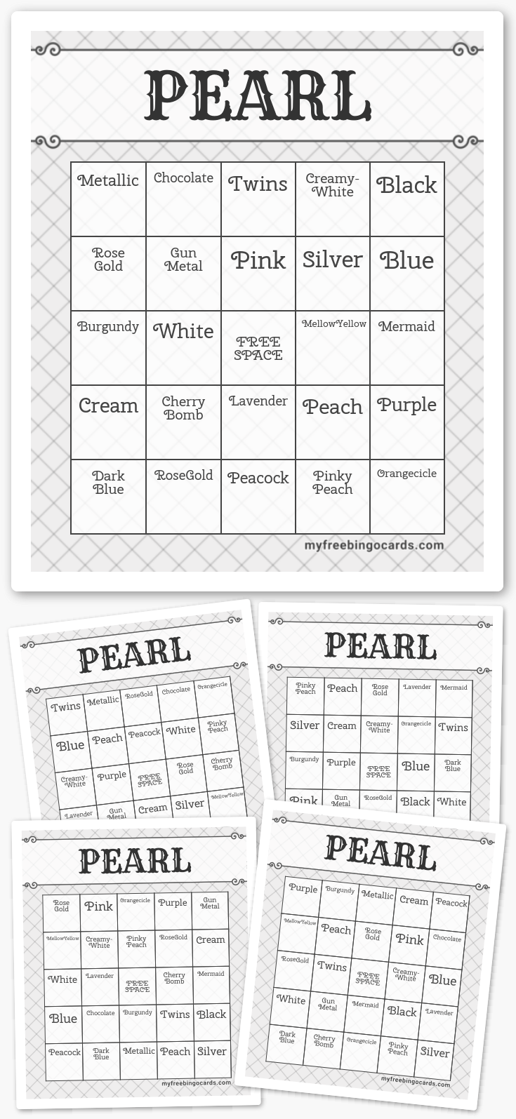 Virtual PEARL BINGO