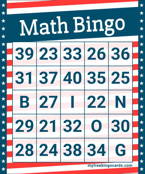 Math Bingo