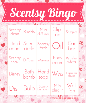 Scentsy Bingo