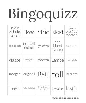 Edit bingo cards