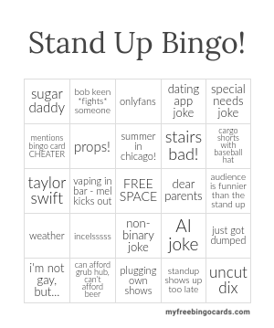 Edit bingo cards