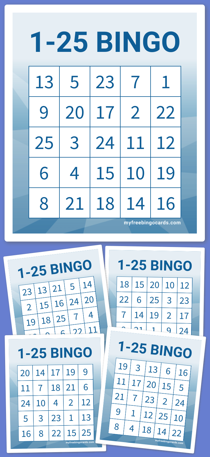 Virtual 1-25 Bingo