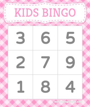 kids bingo