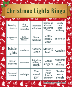 Christmas Lights Bingo!