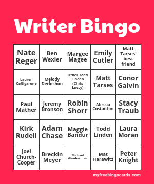 Edit bingo cards