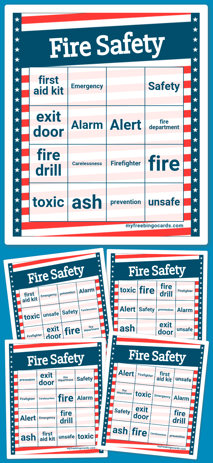 Virtual Fire Safety Bingo
