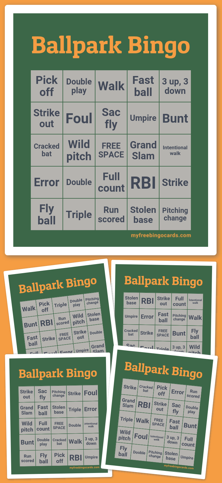 Virtual Ballpark Bingo