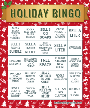 HOLIDAY BINGO