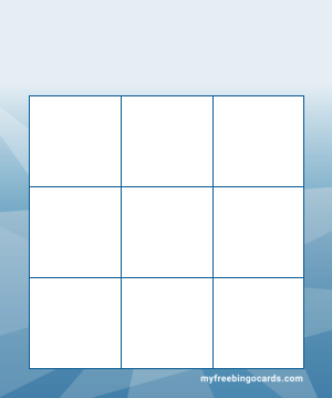 Free Printable And Virtual 3x3 Bingo Templates