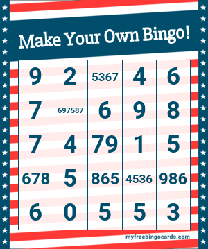Print 100+ Make Your Own Bingo! Cards