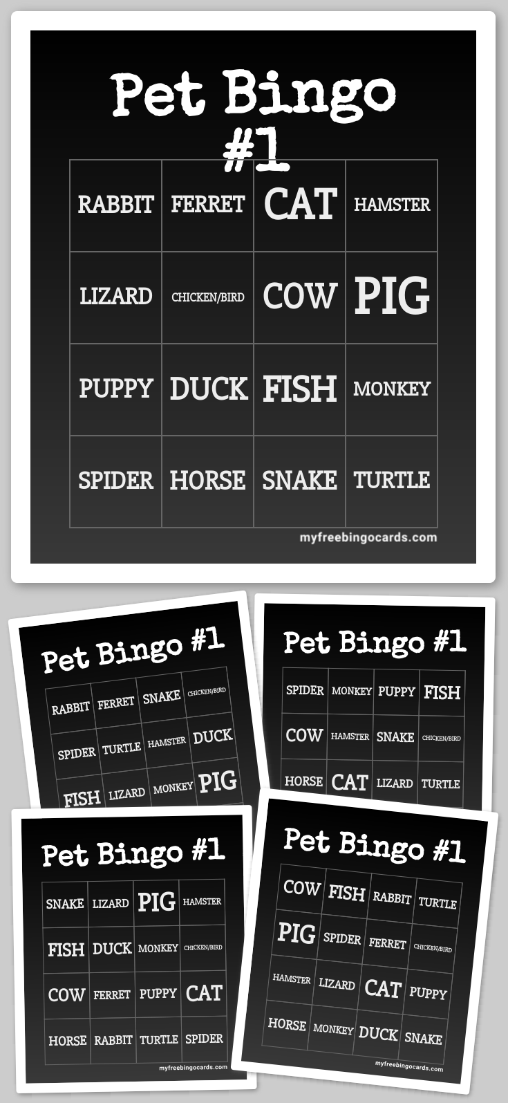 Virtual pet bingo 1