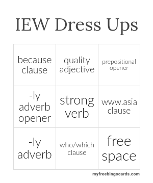 Edit bingo cards