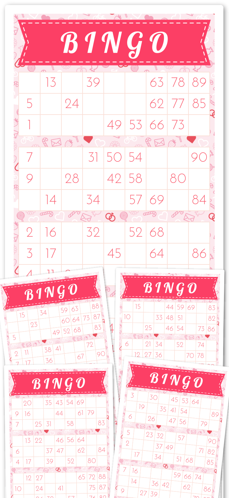 Virtual 1-90 Number Bingo