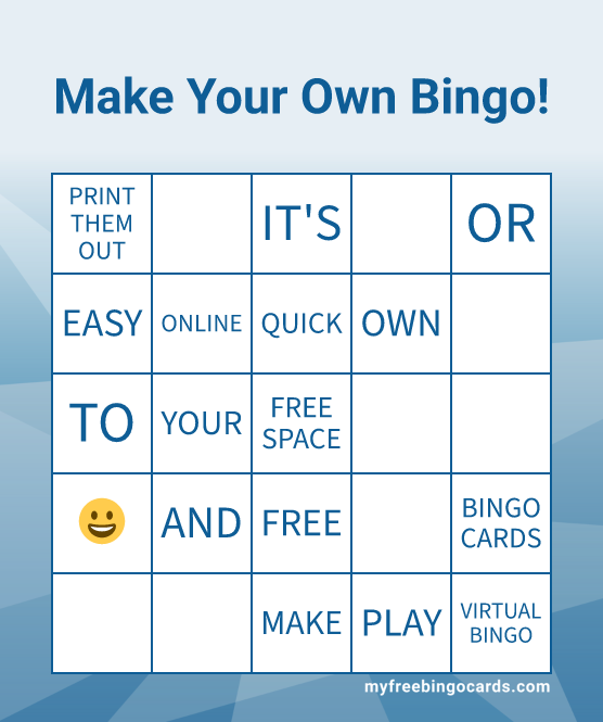 Make Your Own Bingo!