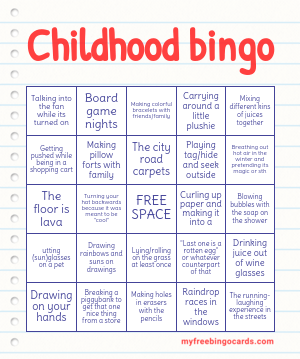 Childhood bingo
