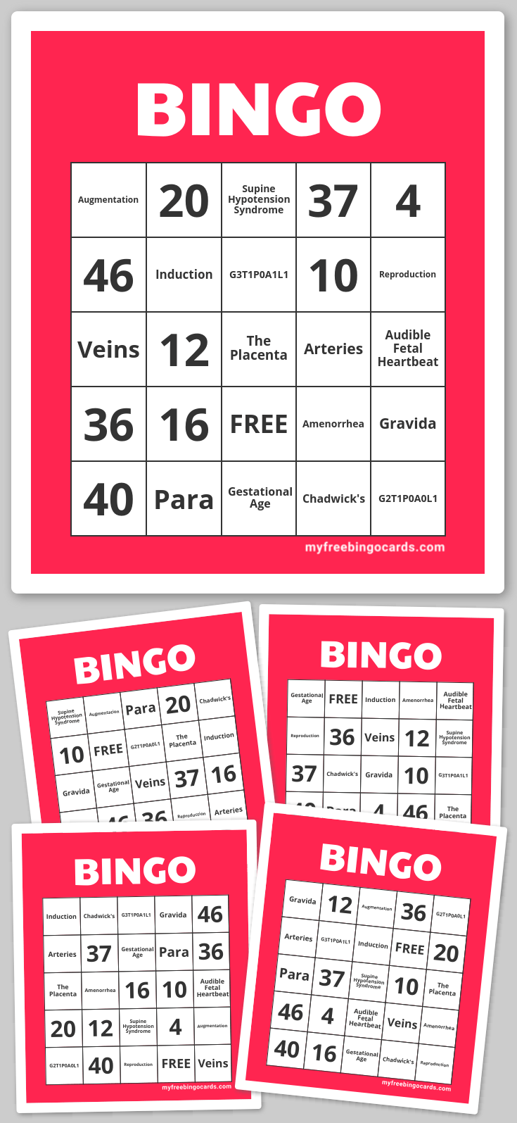 Virtual Virtual bingo card