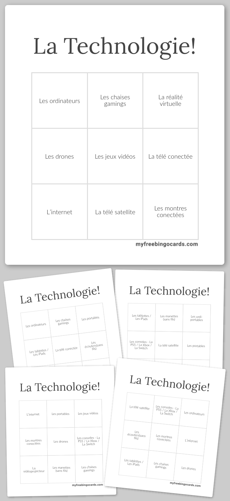 Virtual La Technologie! Bingo